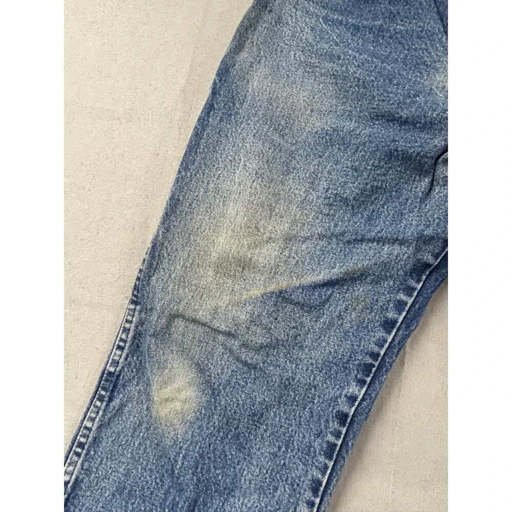 Wrangler 47MWZ Jeans Mens Blue Regular Fit Cowboy Cut Straight Leg 38x30
